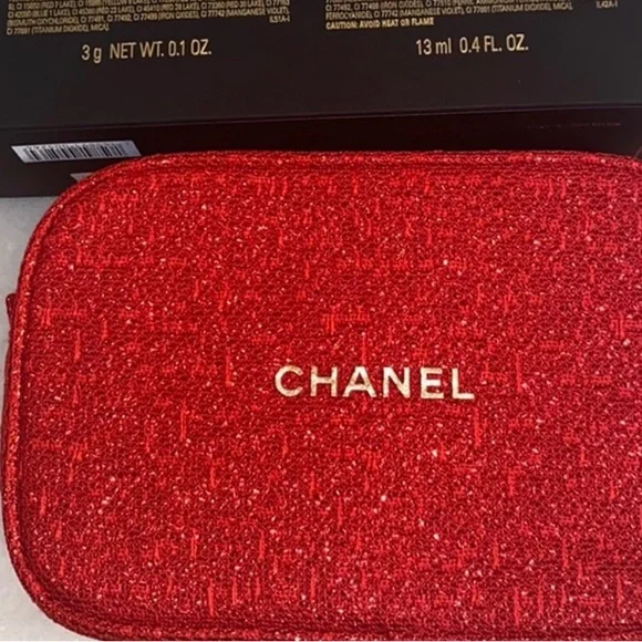 Chanel 2021 Red Beauty Bag - Picture 16 of 16